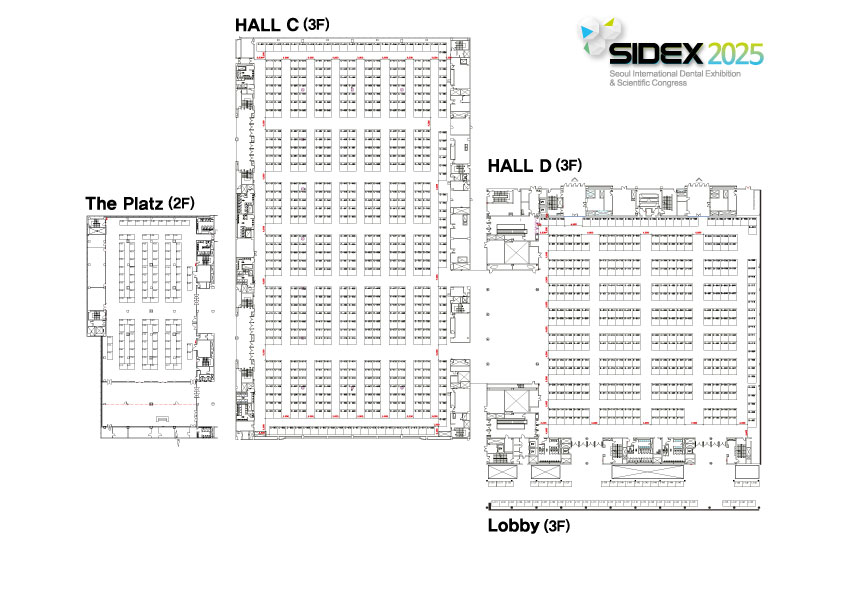 SIDEX203 전시장 도면