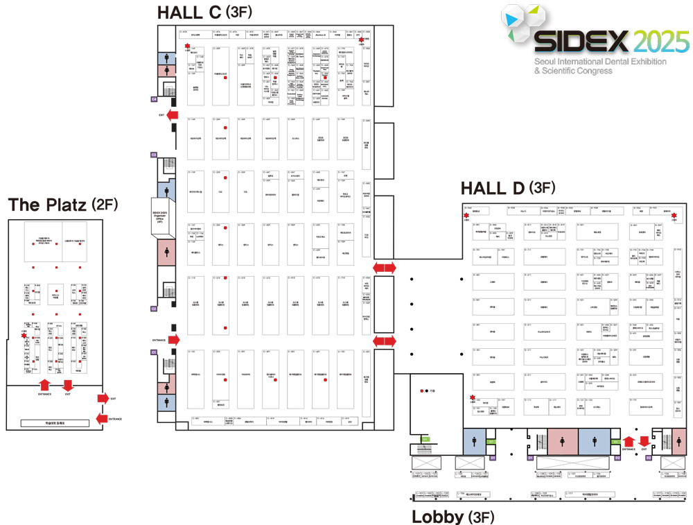 SIDEX2025 전시장 도면