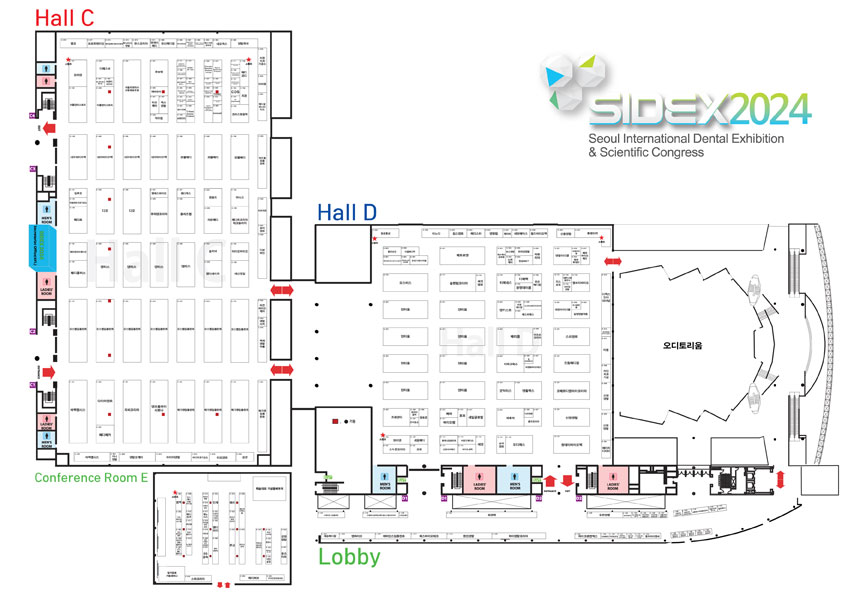 SIDEX 2024 전시장 도면